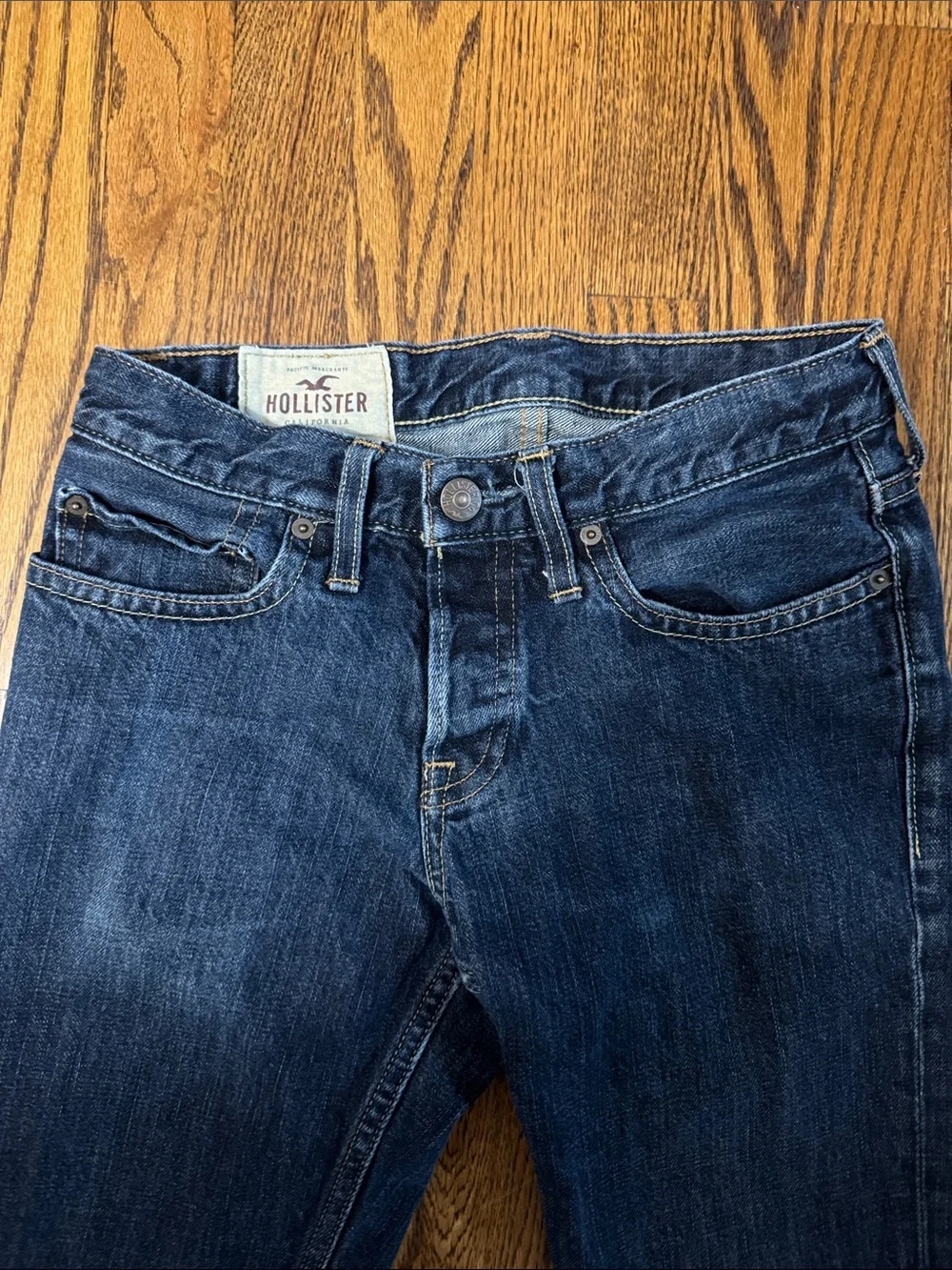 Y2K Hollister Skinny Jeans Dark Wash W28 L30 Women’s 2000s Low Rise Denim